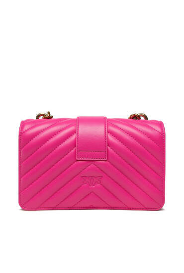 Pinko Дамска чанта Love Mini Icon Chevron Cl AI 22-23 PLTT 1P22UJ A03Z Pink P01Q - Mera.bg