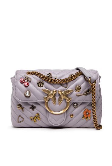 Pinko Дамска чанта Love Mini Lady Puff Magic Pins AL 22-23 PLTT 1P22SU A04S Grey I41Q - Mera.bg