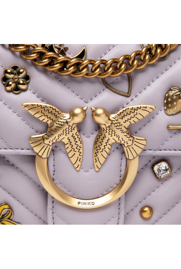 Pinko Дамска чанта Love Mini Lady Puff Magic Pins AL 22-23 PLTT 1P22SU A04S Grey I41Q - Mera.bg