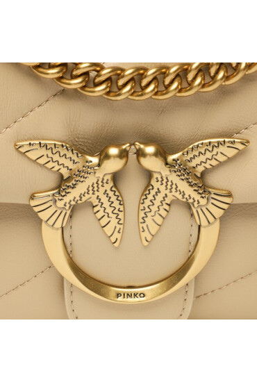 PINKO Дамска чанта Love Mini Puff Cl PE 23 PLTT 100036 A0F2 Бежов - Mera.bg