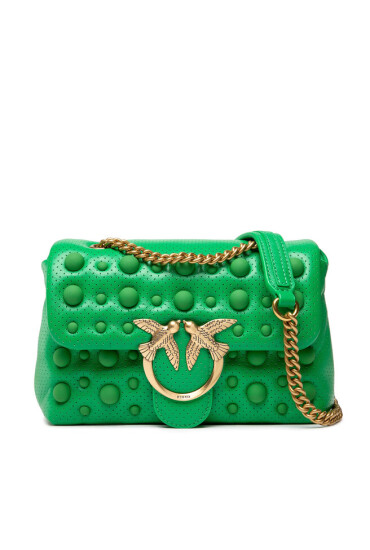 Pinko Дамска чанта Love Mini Puff Color Block Studs Cl PE 22 PLTT 1P22KZ Y7U5 Green T71Q - Mera.bg