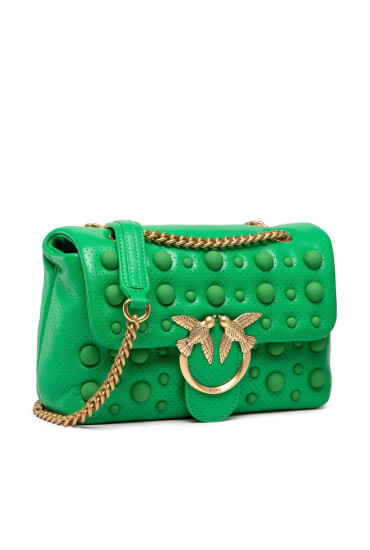 Pinko Дамска чанта Love Mini Puff Color Block Studs Cl PE 22 PLTT 1P22KZ Y7U5 Green T71Q - Mera.bg