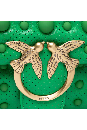 Pinko Дамска чанта Love Mini Puff Color Block Studs Cl PE 22 PLTT 1P22KZ Y7U5 Green T71Q - Mera.bg