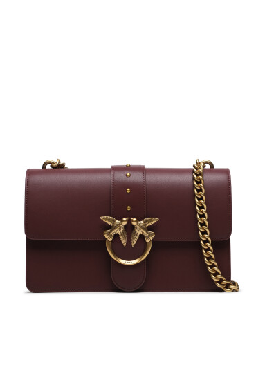 Pinko Дамска чанта Love One Classic C AI 23-24 PLTT 100051 A0F1 Бордо - Mera.bg