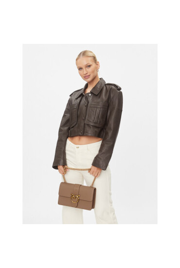 Pinko Дамска чанта Love One Classic C PE 23 PLTT 100051 A0F1 Кафяв - Mera.bg