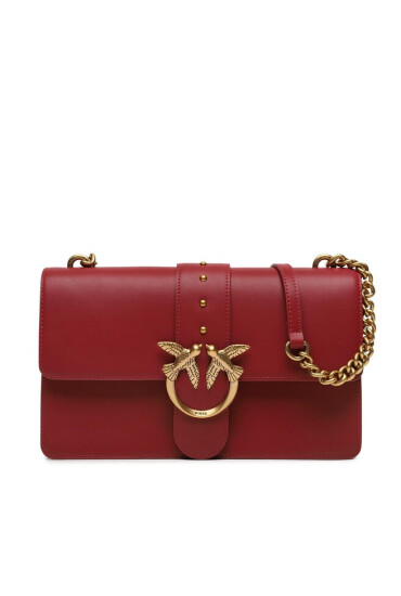 Pinko Дамска чанта Love One Classic Cl AI 23-24 PLTT 100053 A0F1 Dark Red R40Q - Mera.bg