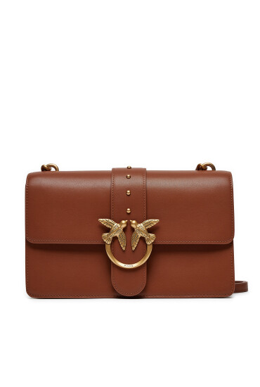 PINKO Дамска чанта Love One Classic Cl AI 24-25 PLTT 100053 A0F1 Кафяв - Mera.bg