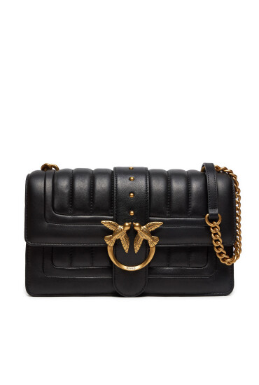 PINKO Дамска чанта Love One Classic Cl Single Side PE 24 PLTT 102823 A1F1 Черен - Mera.bg