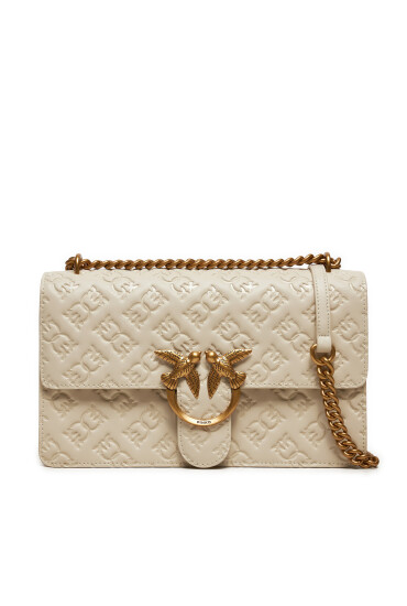 PINKO Дамска чанта Love One Classic Dc AI 24-25 PLTT 100941 A1YB Екрю - Mera.bg