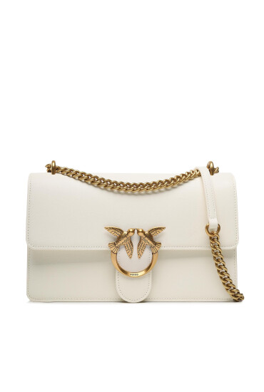 PINKO Дамска чанта Love One Classic Dc PE 23 PLTT 100941 A0F1 Екрю - Mera.bg