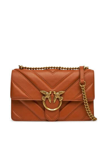 PINKO Дамска чанта Love One Classic Light Dc 104549 A26Z Кафяв - Mera.bg