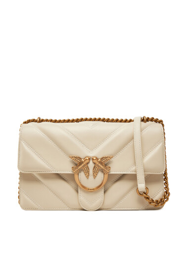 PINKO Дамска чанта Love One Classic Light Dc PE 25 PLTT 104549 A26Z Екрю - Mera.bg