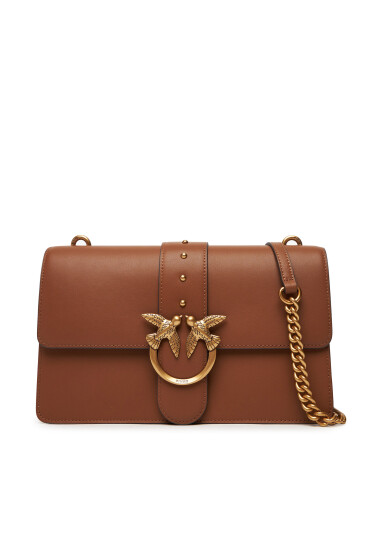 PINKO Дамска чанта Love One Classic ST.CL Al 25-26 PLTT 105857 A0F1 Кафяв - Mera.bg