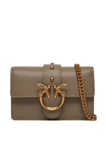 PINKO Дамска чанта Love One Micro C . AI 24-25 PCPL 100064 A0F1 Сив - Mera.bg
