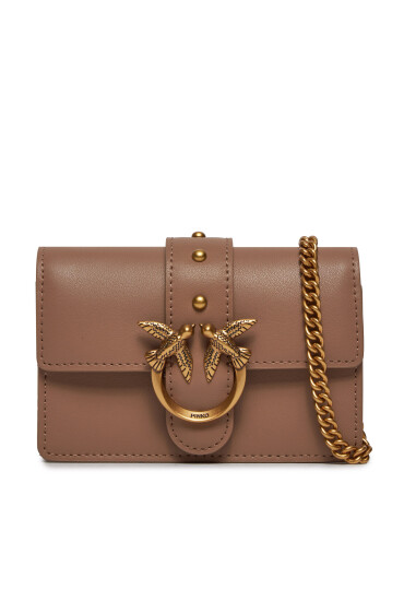 PINKO Дамска чанта Love One Micro C. PE 24 PCPL 100064 A0F1 Кафяв - Mera.bg