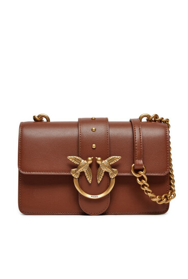 PINKO Дамска чанта Love One Mini 100059 A0F1 L48Q Кафяв - Mera.bg
