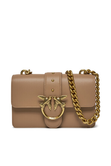Pinko Дамска чанта Love One Mini C AI 23-24 PLTT 100058 A0F1 Кафяв - Mera.bg