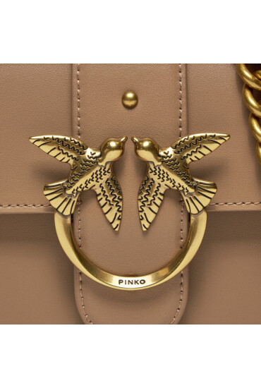 Pinko Дамска чанта Love One Mini C AI 23-24 PLTT 100058 A0F1 Кафяв - Mera.bg