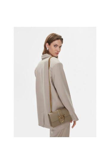 PINKO Дамска чанта Love One Mini C AI 23-24 PLTT 10058 A0F1 Сив - Mera.bg