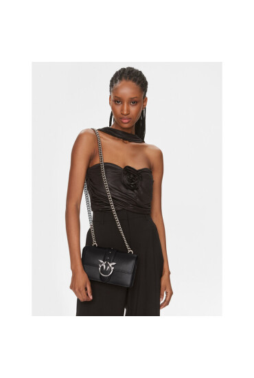 Pinko Дамска чанта Love One Mini C PE 23 PLTT 100058 A0F1 Черен - Mera.bg
