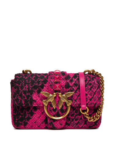 Pinko Дамска чанта Love One Mini Cl 100059 A17A Fuxia/Nero/Antique Gold - Mera.bg