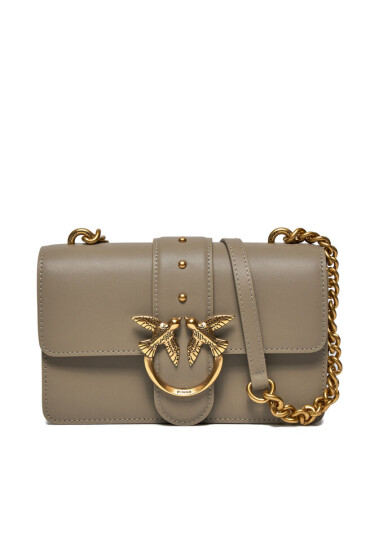 PINKO Дамска чанта Love One Mini Cl AI 23-24 PLTT 100059 A0F1 Сив - Mera.bg