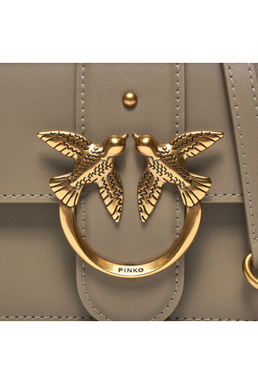PINKO Дамска чанта Love One Mini Cl AI 23-24 PLTT 100059 A0F1 Сив - Mera.bg
