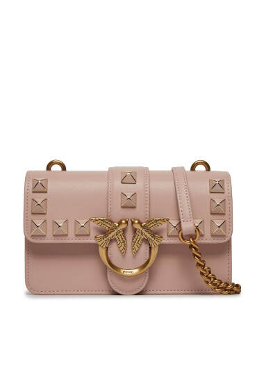 Pinko Дамска чанта Love One Mini Cl AI 23-24 PLTT 100059 A0NF Cipria O81Q - Mera.bg