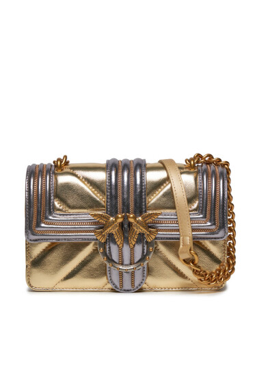 Pinko Дамска чанта Love One Mini Cl AI 23-24 PLTT 100059 A179 Gold ZZLQ - Mera.bg