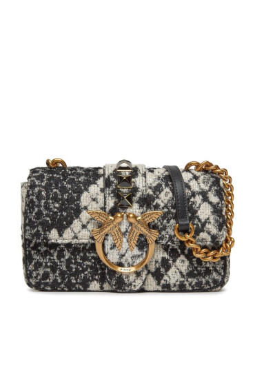 Pinko Дамска чанта Love One Mini Cl AI 23-24 PLTT 100059 A17A Bianco/Nero ZZ1Q - Mera.bg