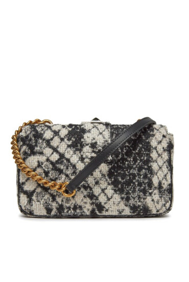 Pinko Дамска чанта Love One Mini Cl AI 23-24 PLTT 100059 A17A Bianco/Nero ZZ1Q - Mera.bg