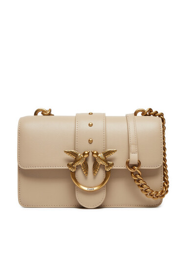 PINKO Дамска чанта Love One Mini Cl AL 24-25 PLTT 100059 A0F1 Бежов - Mera.bg