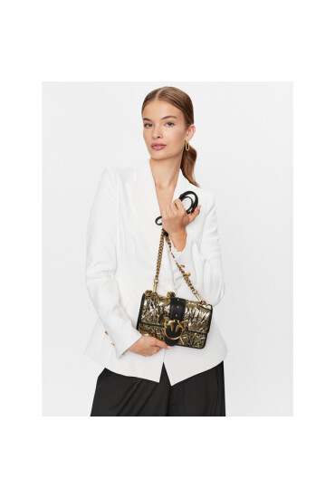 Pinko Дамска чанта Love One Mini Cl. PE 23 PLTT 100059 A0F9 Gold/Antique Gold ZZLQ - Mera.bg