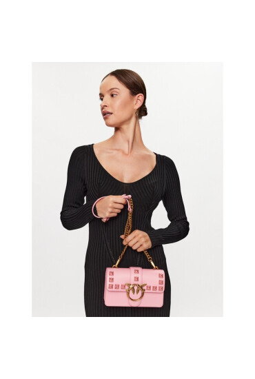 Pinko Дамска чанта Love One Mini Cl PE 23 PLTT 100059 A0NF Розов - Mera.bg