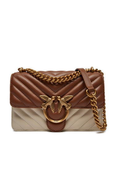 Pinko Дамска чанта Love One Mini Cl PE 24 PLTT 100059 A1R3 Кафяв - Mera.bg
