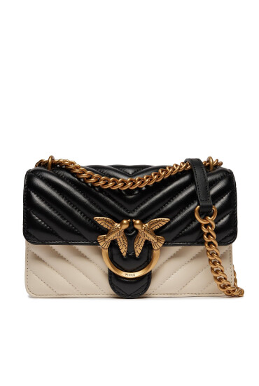 Pinko Дамска чанта Love One Mini Cl PE 24 PLTT 10059 A1R3 Nero/Bianco - Mera.bg