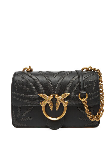 PINKO Дамска чанта Love One Mini Cl PE 25 PLTT 100059 A2C3 Черен - Mera.bg