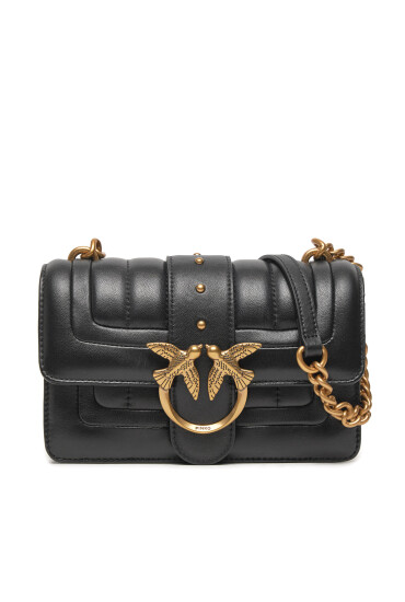 PINKO Дамска чанта Love One Mini Cl Single Side PE 24 PLTT 102824 A1F1 Черен - Mera.bg