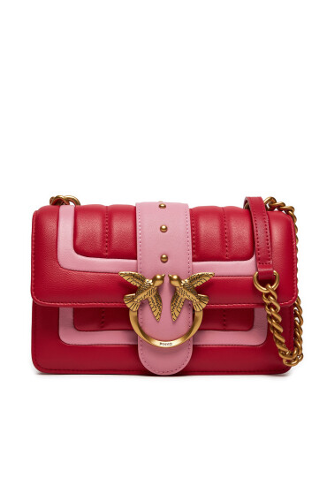 PINKO Дамска чанта Love One Mini Cl Single Side PE 24 PLTT 102824 A1F1 Червен - Mera.bg
