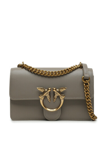 PINKO Дамска чанта Love One Mini Dc AI 23-24 PCPL 100074 A0F1 Сив - Mera.bg