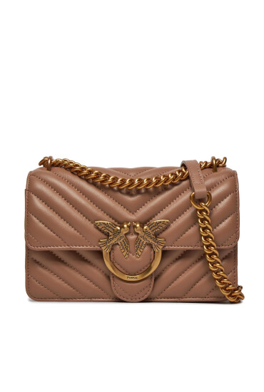 PINKO Дамска чанта Love One Mini Dc AI 23-24 PLTT 100074 A0GK Кафяв - Mera.bg