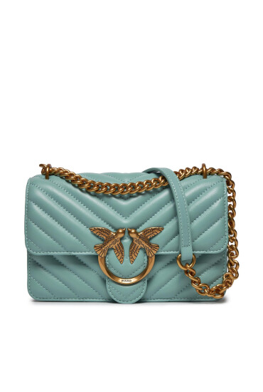 Pinko Дамска чанта Love One Mini DC AI 23-24 PLTT 100074 A0GK Light Blue E52Q - Mera.bg