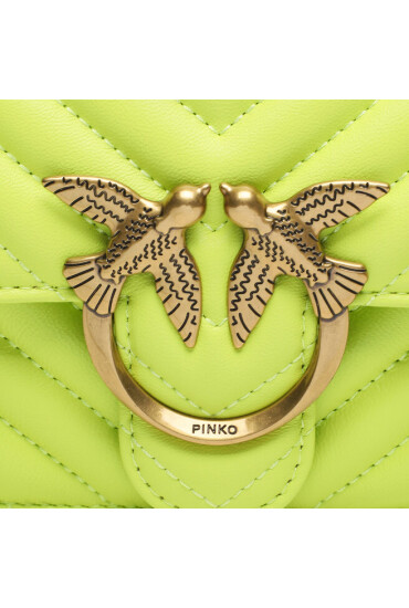 Pinko Дамска чанта Love One Mini Dc AI 23-24 PLTT 100074 A0GK Yellow S69Q - Mera.bg