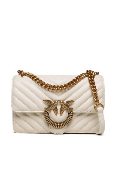 Pinko Дамска чанта Love One Mini Dc AI 23-24 PLTT 100074 A10N White Z14Q - Mera.bg