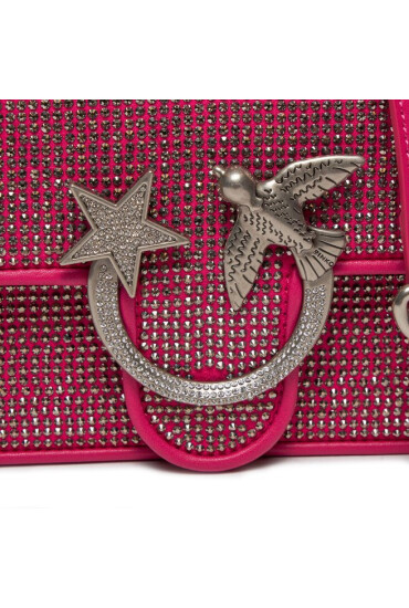 Pinko Дамска чанта Love One Mini Dc AI 23-24 PLTT 100074 A17Z Розов - Mera.bg