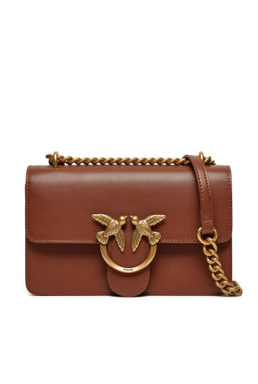 PINKO Дамска чанта Love One Mini Dc AI 24-25 PLTT 100074 A0F1 Кафяв - Mera.bg