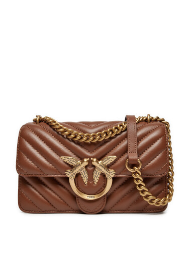 PINKO Дамска чанта Love One Mini Dc AI 24-25 PLTT 100074 A0GK Кафяв - Mera.bg