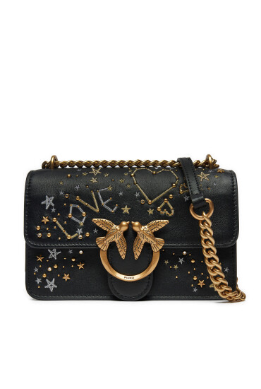 PINKO Дамска чанта Love One Mini Dc AI 24-25 PLTT 100074 A1YW Черен - Mera.bg