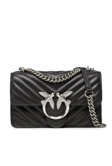 PINKO Дамска чанта Love One Mini Dc PE 23 PLTT 100074 A0GK Черен - Mera.bg