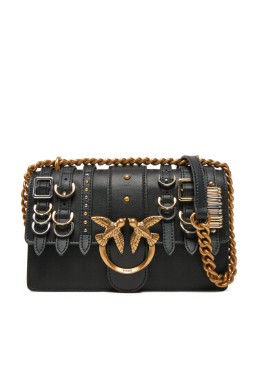 PINKO Дамска чанта Love One Mini Light Cl PE 25 PLTT 103335 A26K Черен - Mera.bg